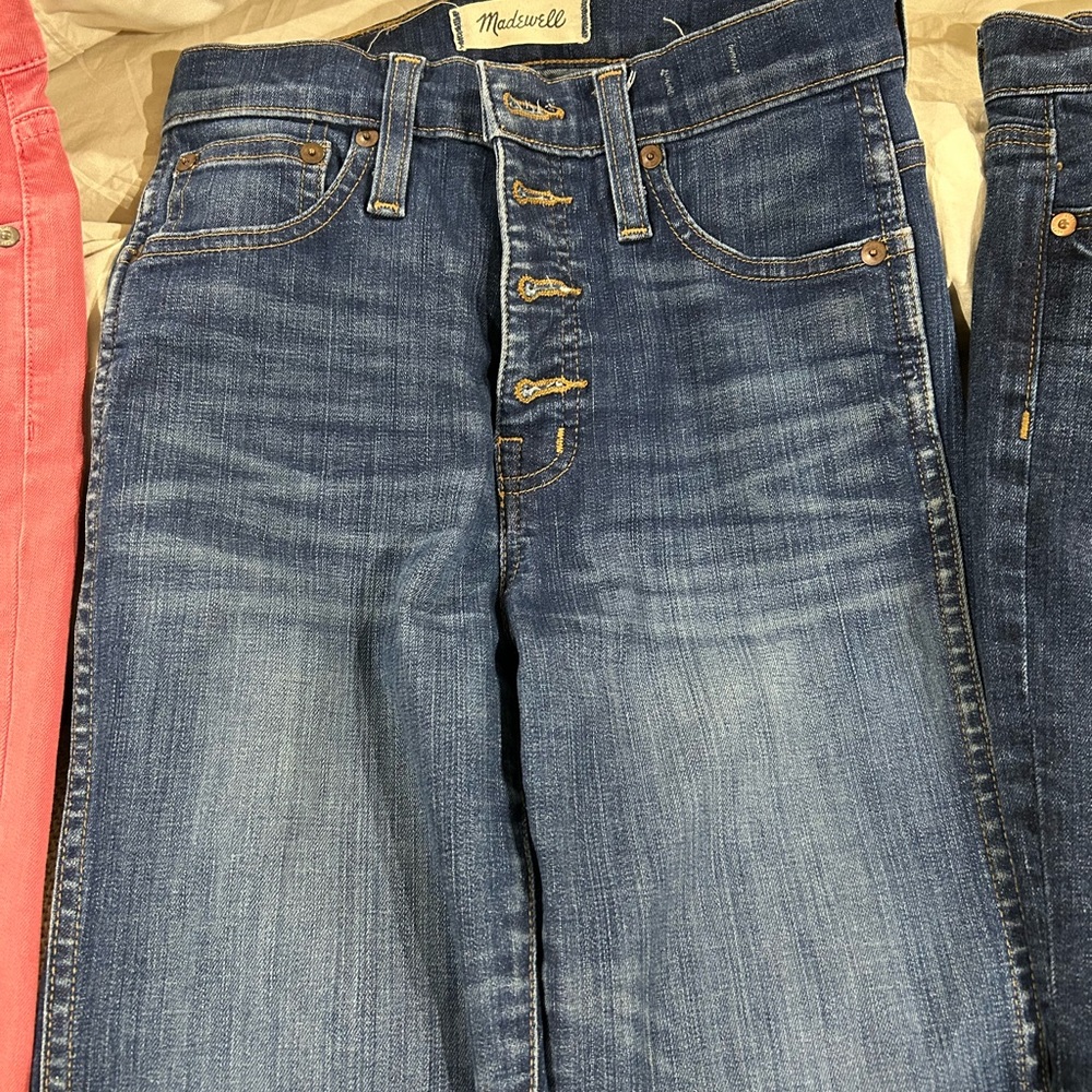 Madewell Blue Button-Fly Denim Jeans